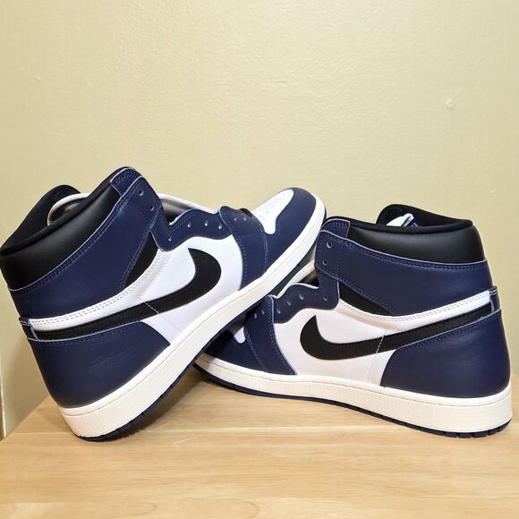Air Jordan 1 Retro High OG Midnight Navy Black White DZ5485401 Men\'s Size 14